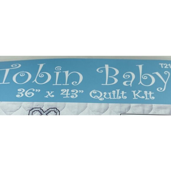 Tobin baby Quilt Cross Stitch Kit-36x43” T21701 NOS praying girl kitten rabbit - Picture 10 of 11